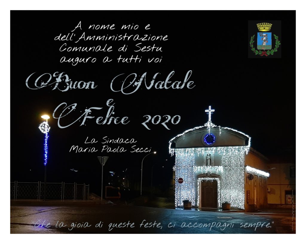 Auguri di Buon Natale e Felice Anno nuovo