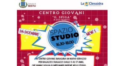 Centro giovani “G. Spiga – Servizio “Spazio Studio”