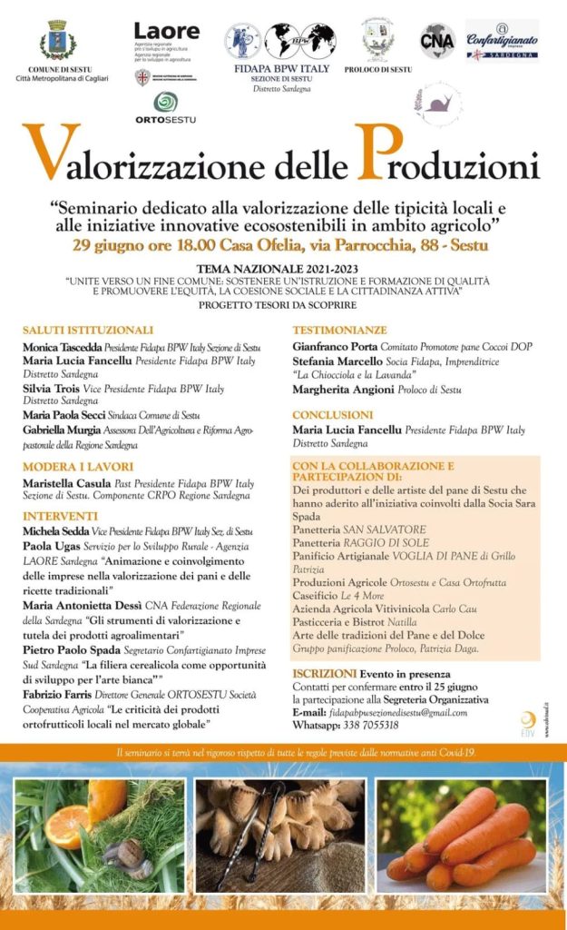 Seminario “Valorizzazione delle Produzioni”