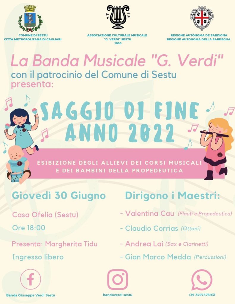 Banda Musicale “G.Verdi” Saggio di fine anno 2022