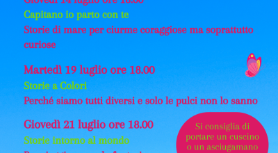 Un parco di storie – Piazza Sant’Ignazio da Laconi, 14-19-21 luglio 2022