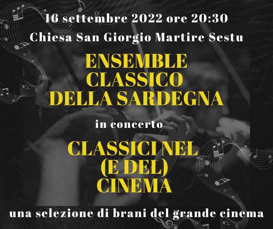 “Concerto di Musica Classica” dell’orchestra Ensamble Classico della Sardegna