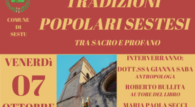 Presentazione del libro: “Tradizioni Popolari Sestesi – Tra Sacro e Profano”