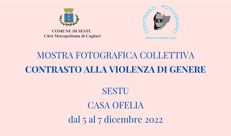 A Casa Ofelia la mostra fotografica contro “La violenza sulle donne” nei giorni 5, 6 e 7 dicembre