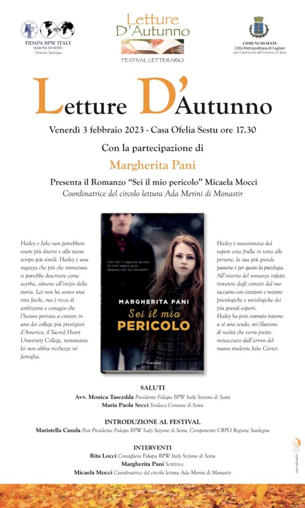 Presentazione del libro: “Sei il mio pericolo”