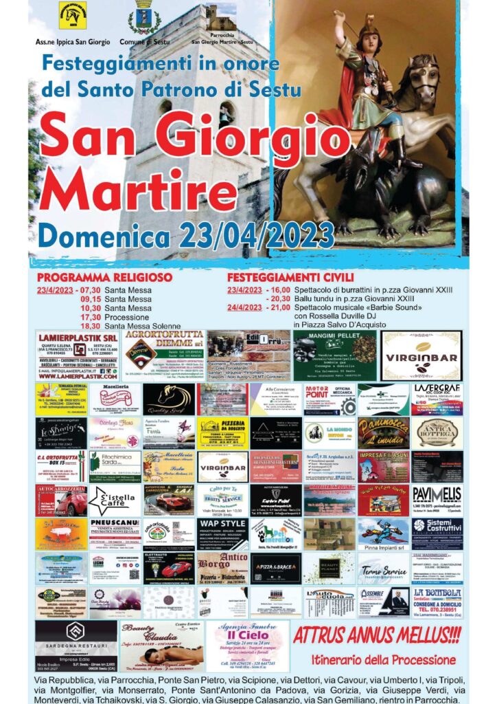 Festeggiamenti in onore di San Giorgio Martire, Santo Patrono di Sestu