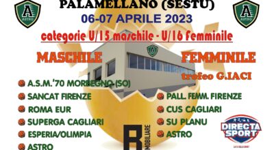 Torneo nazionale di basket giovanile “XXXVI Trofeo A. Segni”