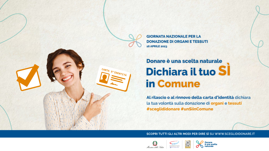 «Dichiara il tuo sì in Comune». Il 16 aprile Sestu aderisce alla Giornata nazionale per la donazione di organi e tessuti a cura dell’Anci