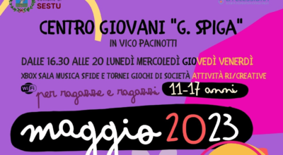 <strong>Centro Giovani di vico Pacinotti. Il programma delle attività per il mese di maggio</strong>