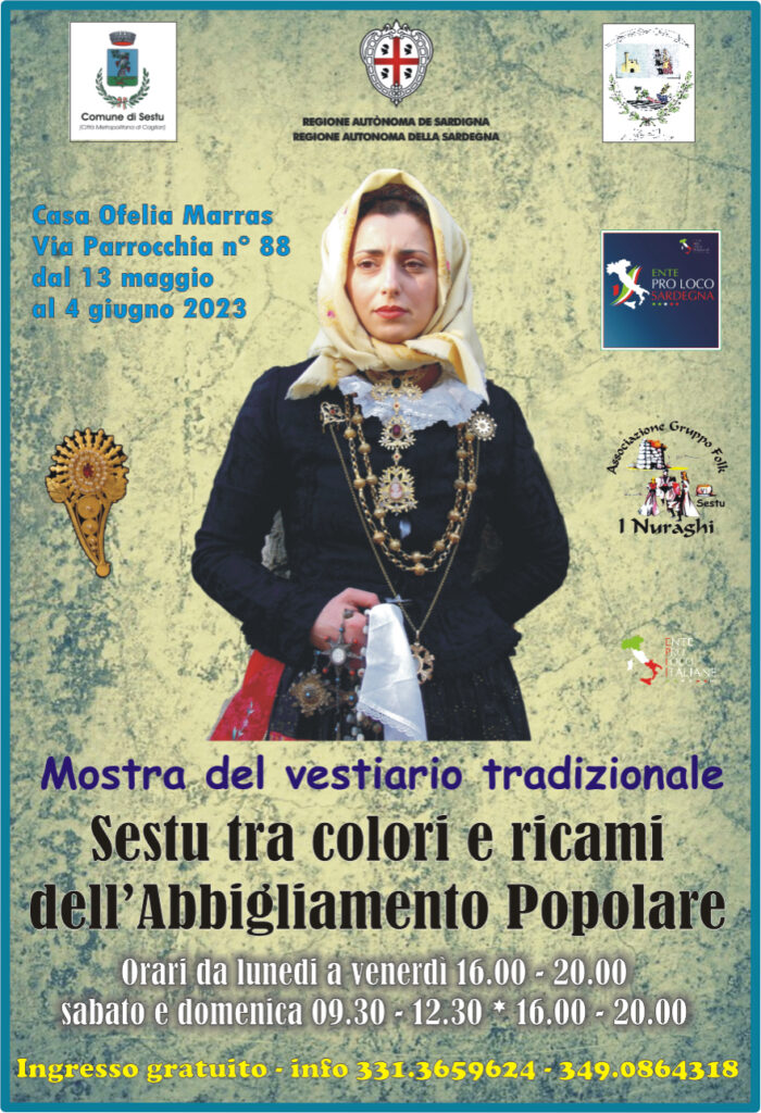 Mostra del vestiario tradizionale “Sestu tra colori e ricami dell’Abbigliamento Popolare”