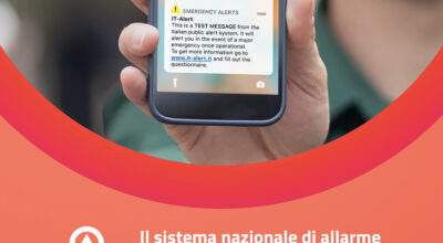 IT-alert: il sistema di allarme pubblico il 30 giugno ore 12:00 in sperimentazione in Sardegna