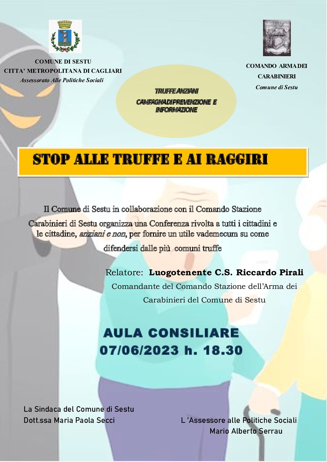 STOP alle truffe e ai raggiri ai danni degli Anziani