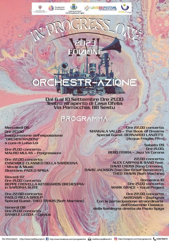 16ª Edizione del festival “In Progress… One 2023”