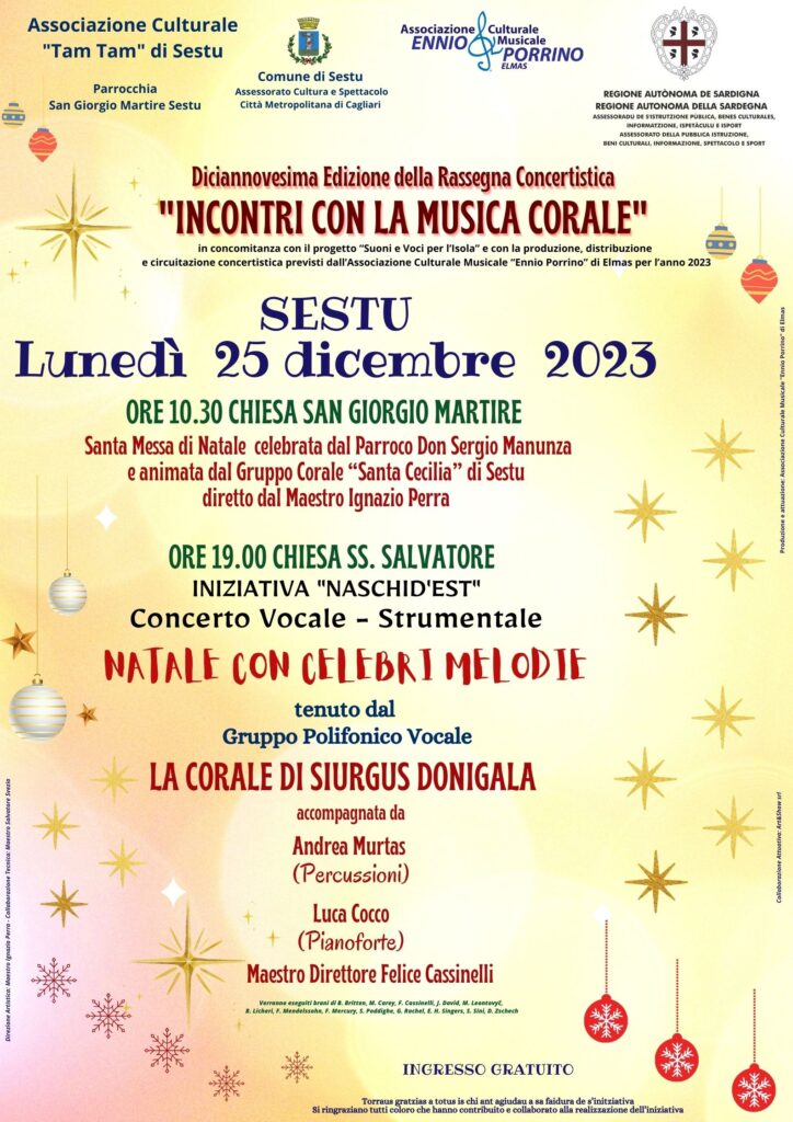 19ª Edizione della Rassegna Concertistica “Incontri con la musica corale”