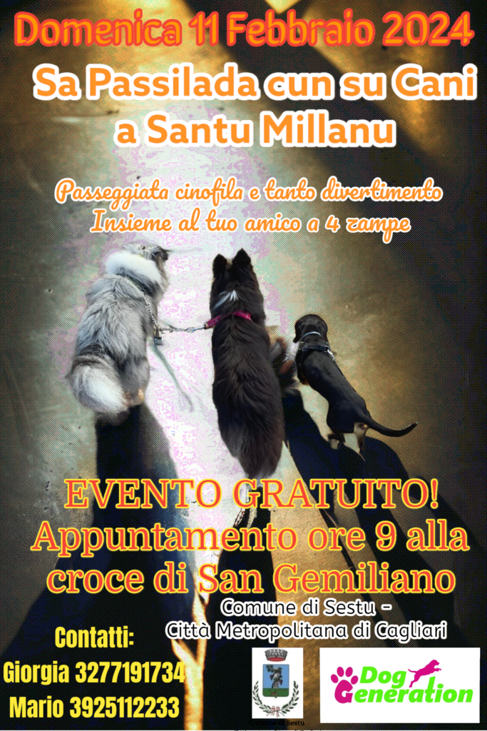 Sa passillada cun su cani a Santu Millanu